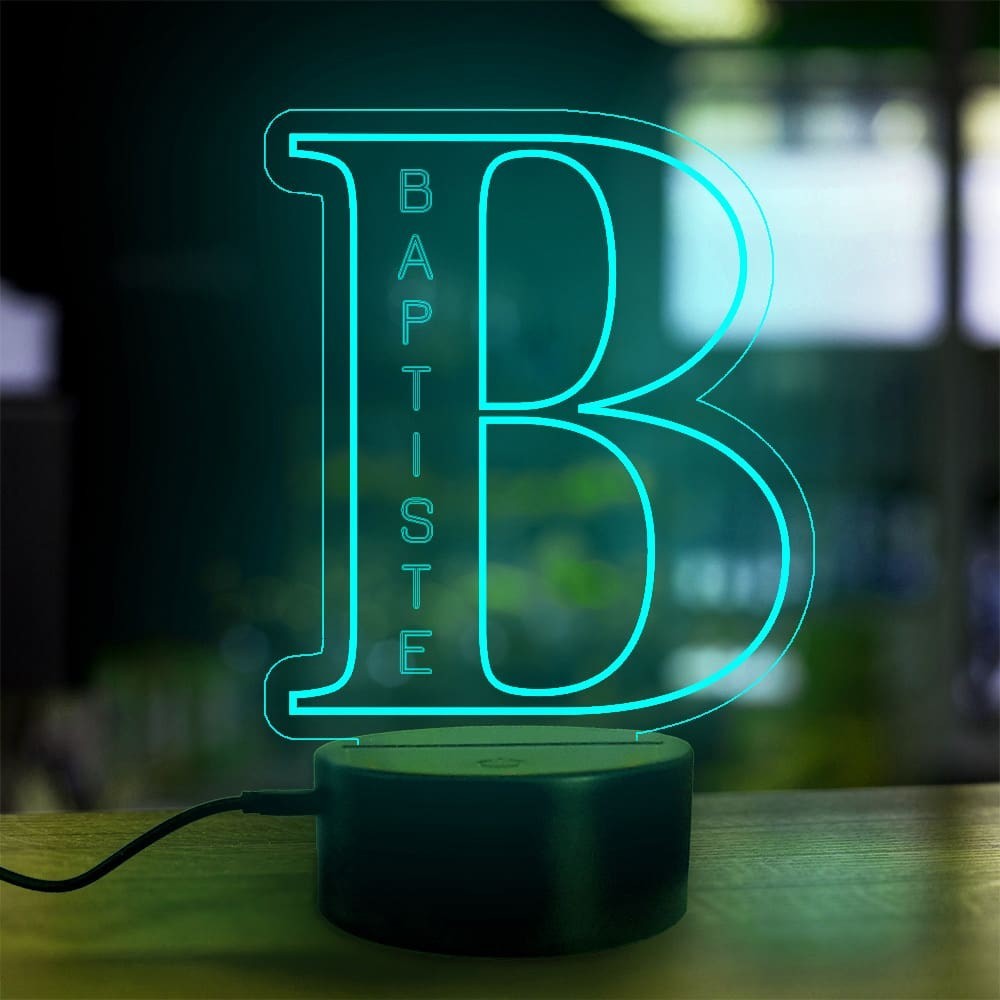 Lampe prénom personnalisée - Décoration