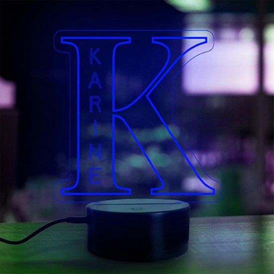 Lampe LED Personnalisable Prénom