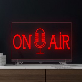 Enseigne lumineuse ON AIR MICRO RGB en Plexiglas transparent