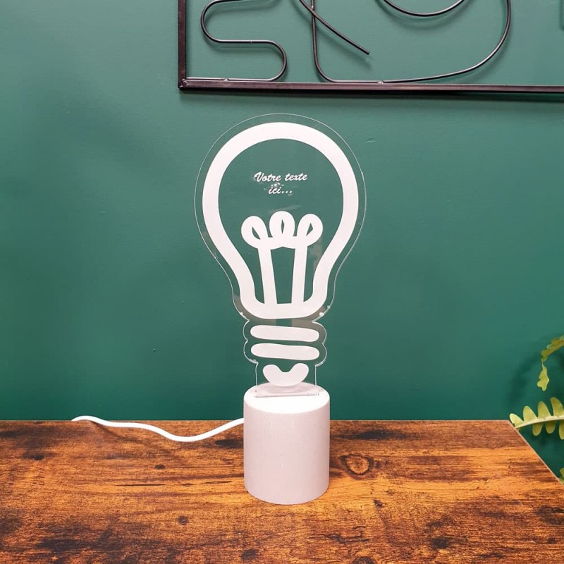 Lampada fotografica a LED 3D in vendita, personalizzabile con incisione