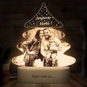 Lâmpada fotográfica personalizada para o Natal
