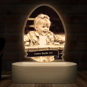 Lâmpada fotográfica de Páscoa personalizada